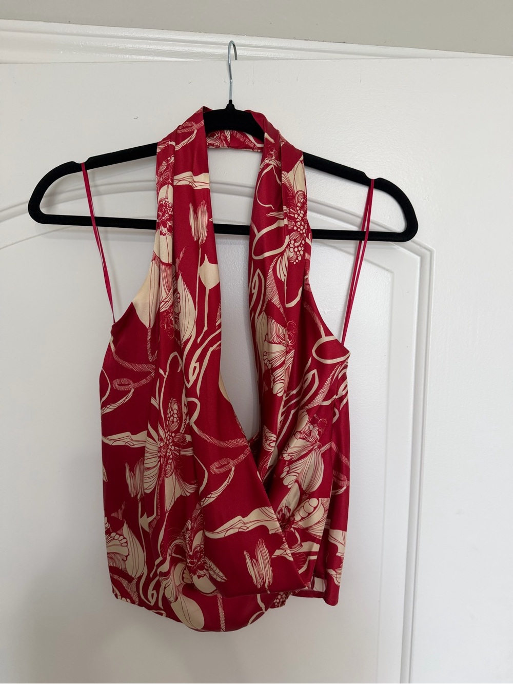 Reformation Silk Halter Top